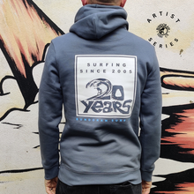 Load image into Gallery viewer, 20 year Anniversary - Heather Indigo Hoody
